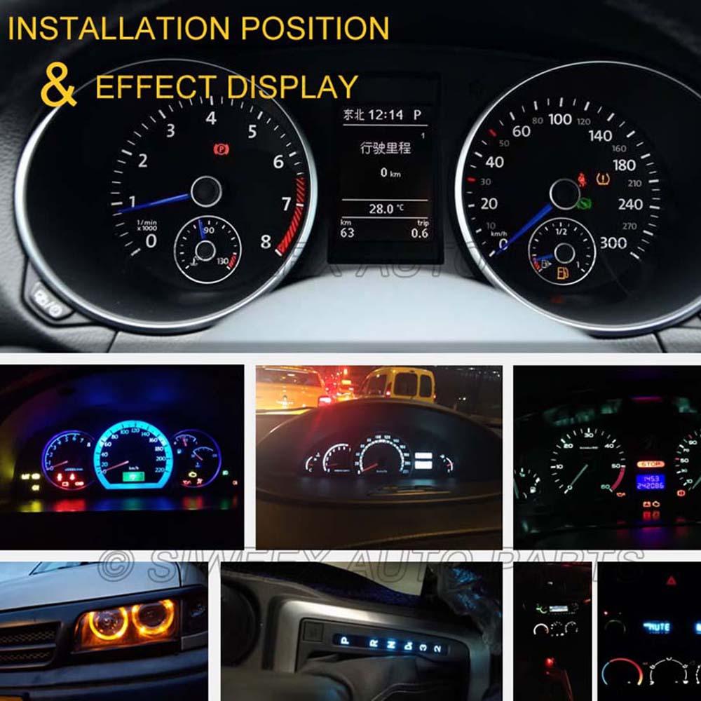 VANES1 Bộ 10 ĐèN Led 3014 SMD 12V DC ẤM ÁP Cho TáP Lô Xe Hơi