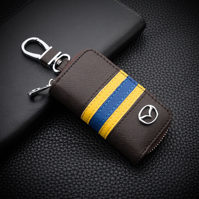 Túi Da Đựng Chìa Khóa Điều Khiển Từ Xa Cho Xe Hơi Mazda 2 3 6 CX30 CX3 CX5 CX7 CX8 CX9