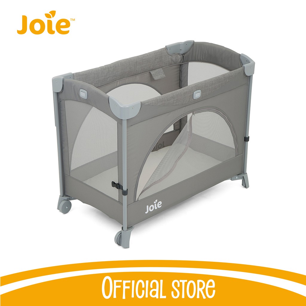 Giường cũi trẻ em Joie Kubbie Sleep Foggy Gray