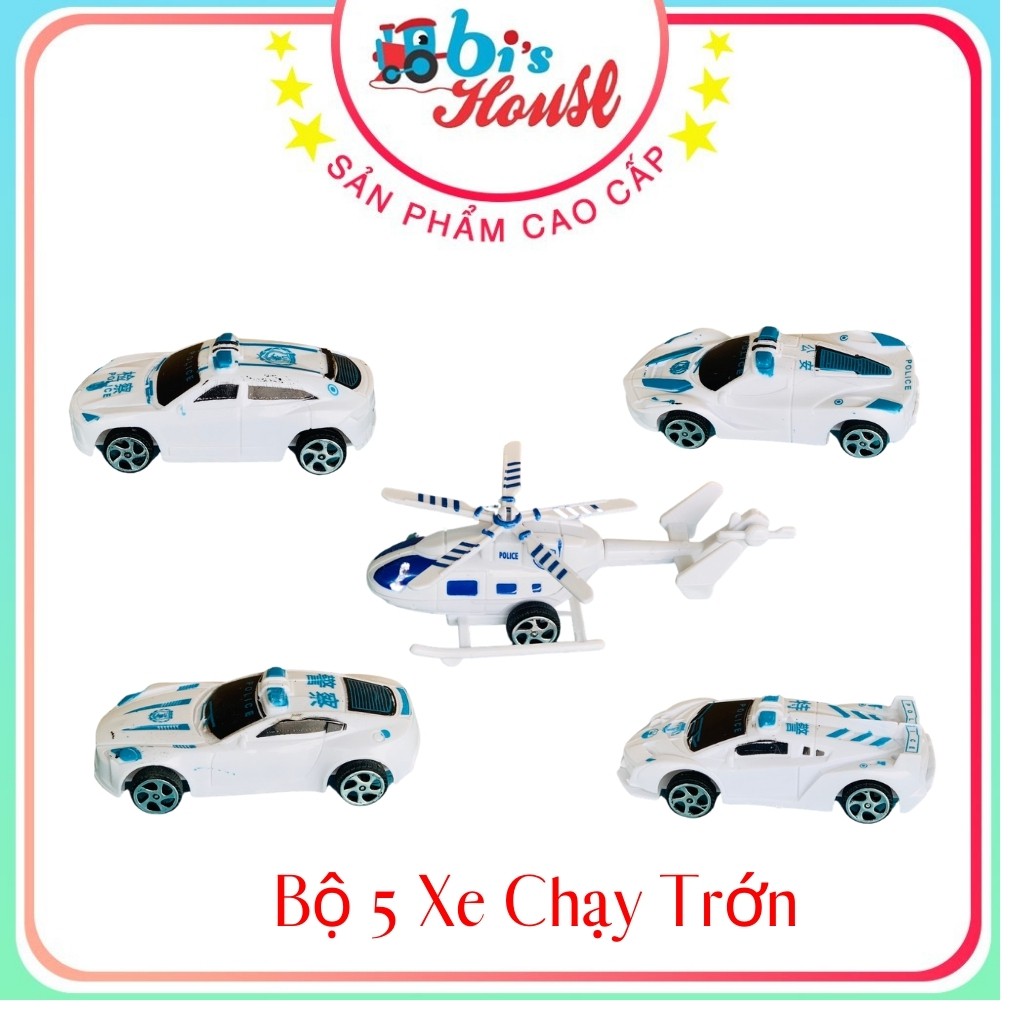 Bộ 5 xe cảnh sát chạy trớn- món quà yêu thích giành cho bé