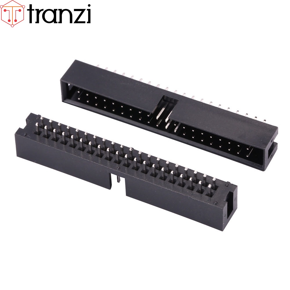 Giắc cắm header 2.54mm IDE IDC DC3 2x20P chân cắm thẳng đen - túi 5 cái