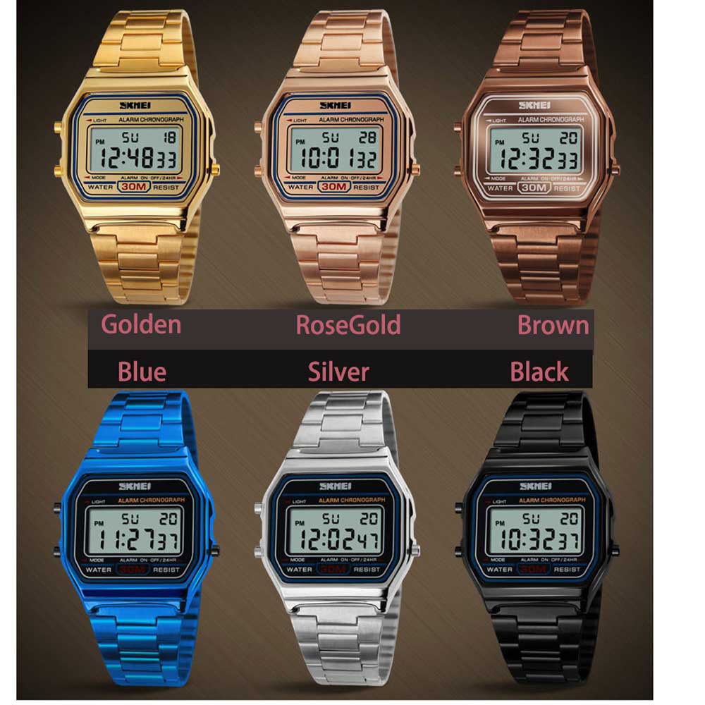 Đồng Hồ Thể Thao SKMEI 1123 Chống Nước Màn Hình LED 3 Thanh Cho Nam