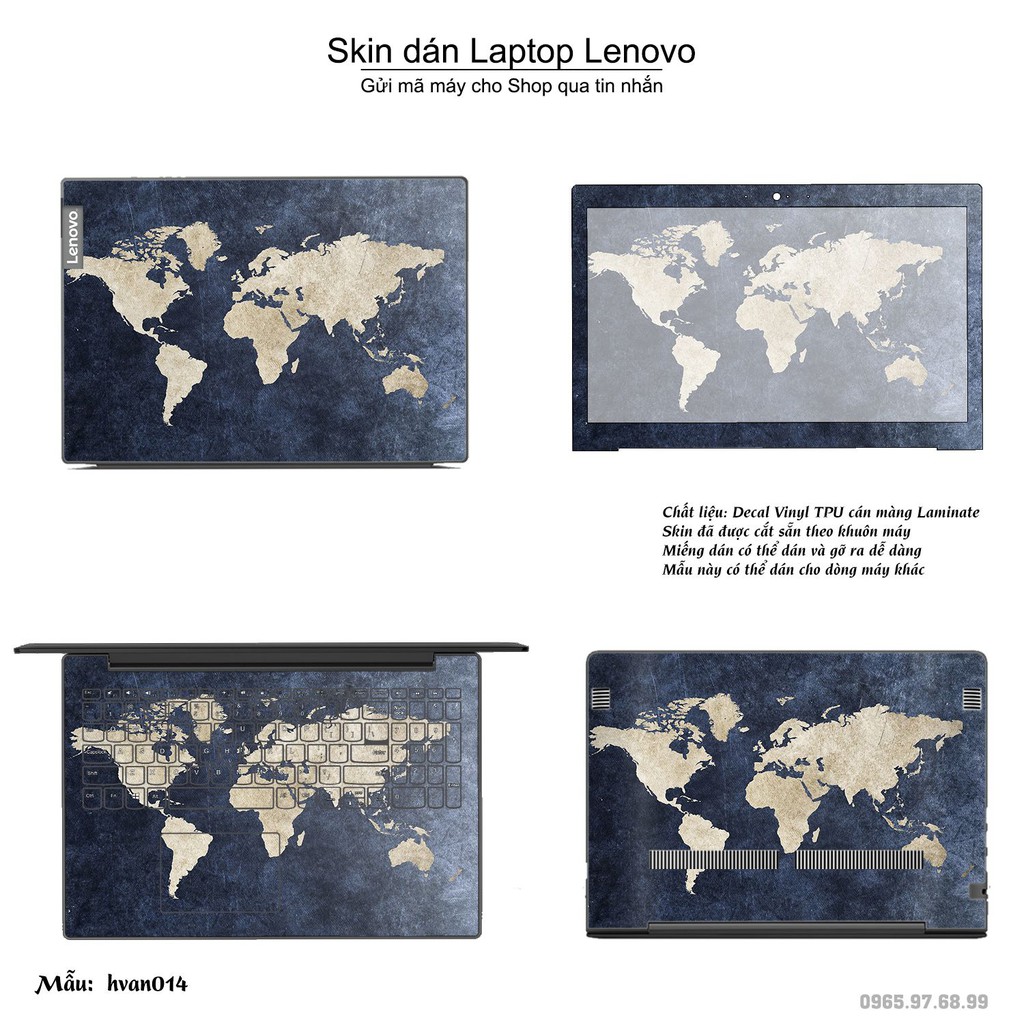 Skin dán Laptop Lenovo in hình Hoa văn _nhiều mẫu 3 (inbox mã máy cho Shop)
