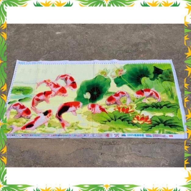 Hot - Tranh thêu thành phẩm 1m90*90
