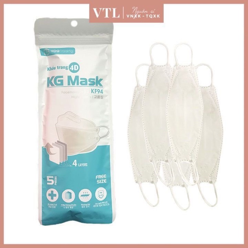 SET 50 CHIẾC KHẨU TRANG KF94 4D MASK DẬP LOGO - GOT STORE