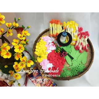 SET ĐẦY ĐỦ NGUYÊN LIỆU LÀM HOA MAI CHƯNG TẾT !