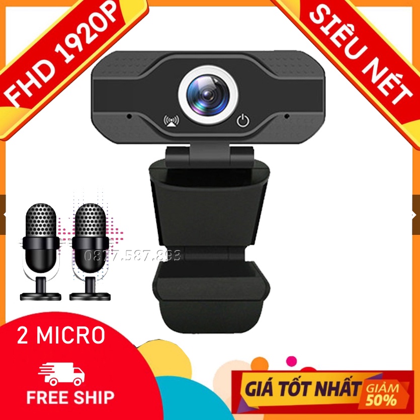 WEBCAM COVID20 SERI -CHUYÊN LIVESTREAM - FULL HD 3840P -SIÊU NÉT- CÓ MIC- GIAO HÀNG 1H- BẢO HÀNH CTY- SALES OFF