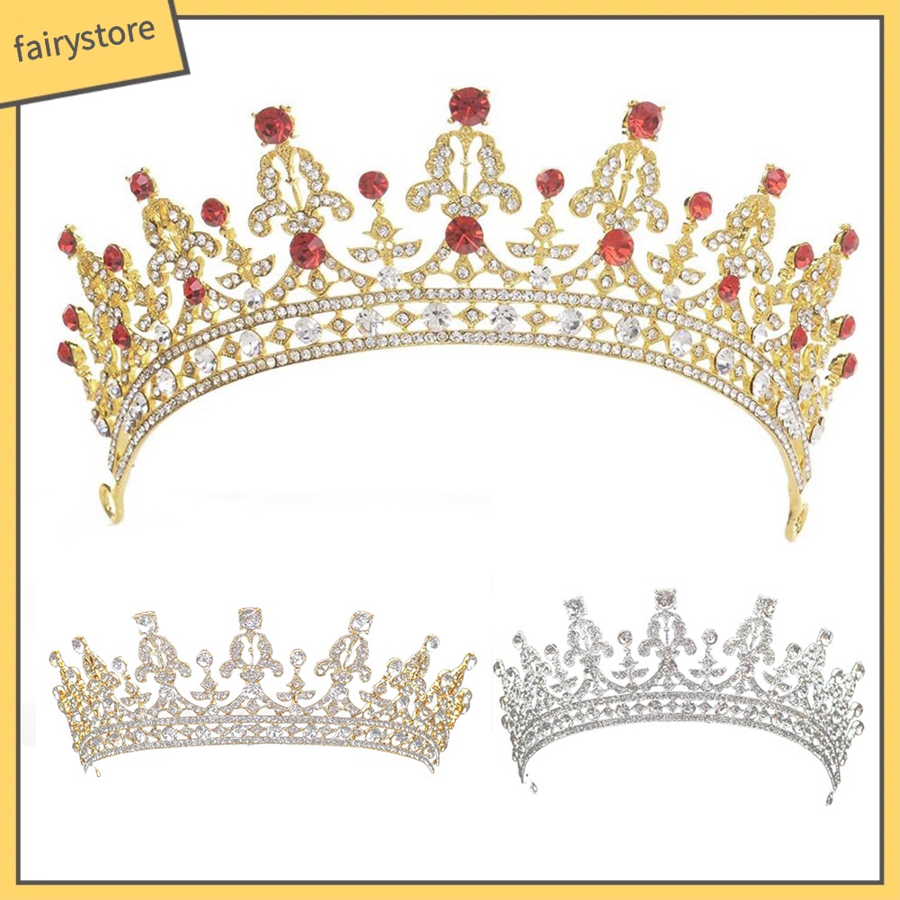 Vương miện đội đầu đính kim cương lấp lánh sang trọng công chúa cho nữ