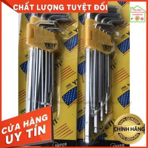 Bộ Lục Giác 9 Chi Tiết Thép Đúc Không Gỉ [ BH 1 NĂM ]
