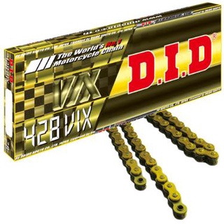 Sên DID chính hãng, vàng, có phôt, 428VIX Gold T-Ring 124L và 132L