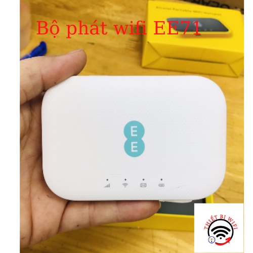 Bộ Phát Wifi di động 4G Alcatel EE71 Lte Cat7 tốc Độ 4G 300Mbps Pin 2150mAh 6-8 tiếng