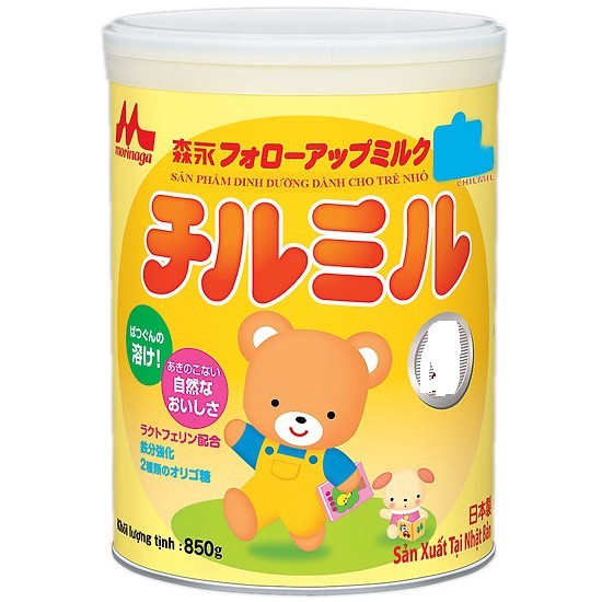 Sữa bột Morinaga nhập khẩu số 2 850g cho bé giật đai