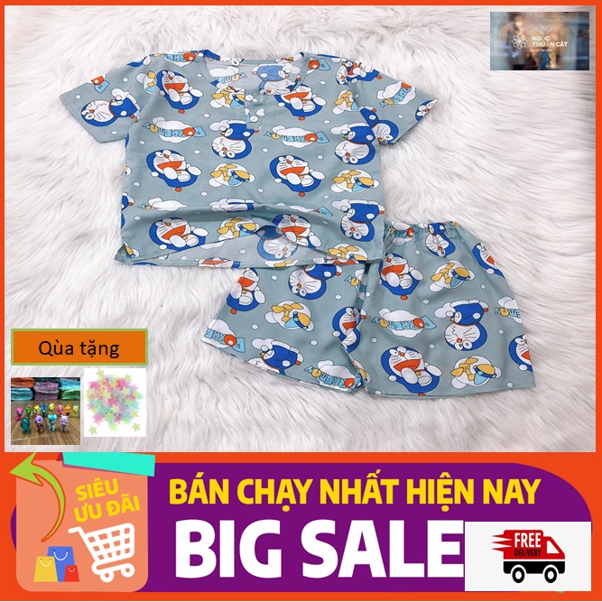 Bộ quần áo tole lanh bé trai / Mẫu quần đùi tay cộc cài 2 nút trước/ Size 2-XL cho bé 7-45kg/ Chất tole 2 da loại 1