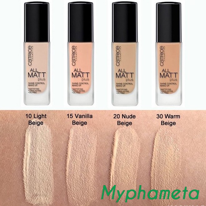 Kem nền Catrice ALL MATT PLUS 18h mỏng mịn, không bí da 30ml | BigBuy360 - bigbuy360.vn
