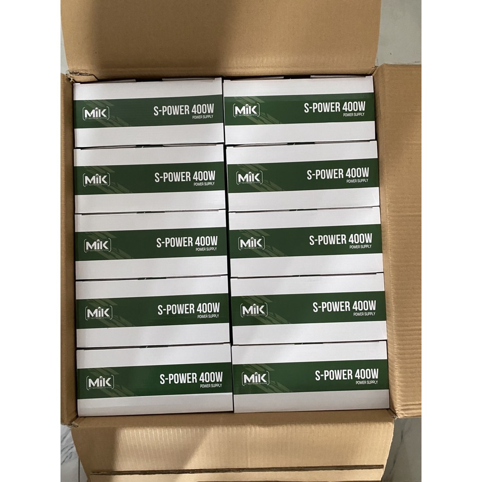 (Gía sỉ rẻ hơn NPP) combo 10 cái nguồn MIK S-POWER 600W / 500W / 400W hàng chính hãng Thùy Minh phân phối BH 36 tháng
