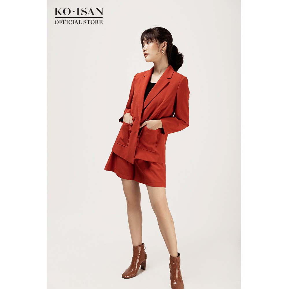 Set áo Blazer và Quần short nữ KO-ISAN trẻ trung, chất liệu cực mát dành cho mùa hè - 3390121