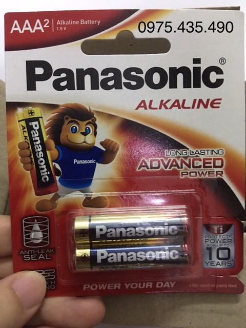 Pin AAA Panasonic Alkaline LR03T/2B Chính Hãng Vỉ 2 Viên