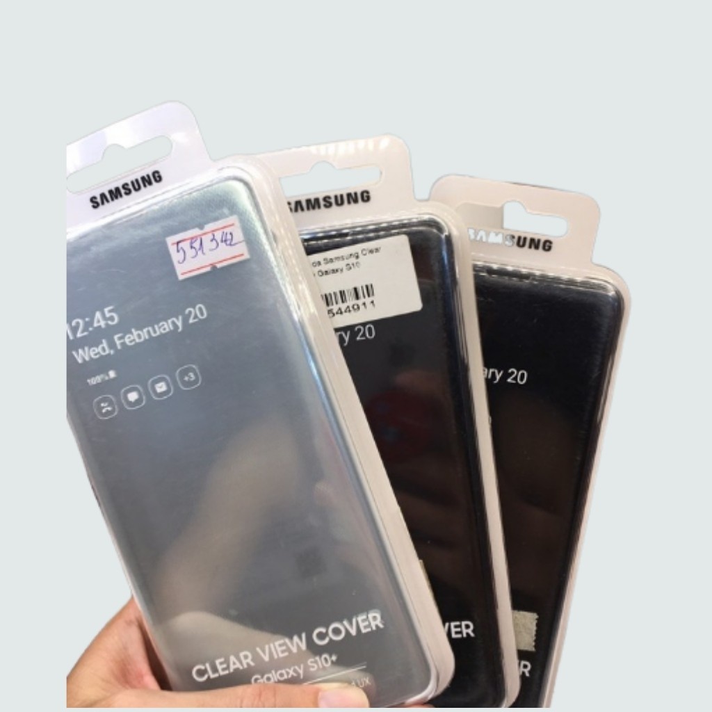 Bao da Clear View Cover Samsung Galaxy S10, S10+, Hàng chính hãng