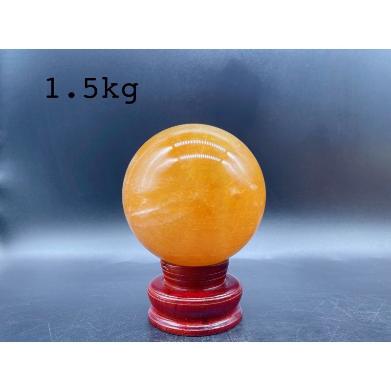 Quả Bi Cầu Đá Canxit Vàng Phong Thuỷ