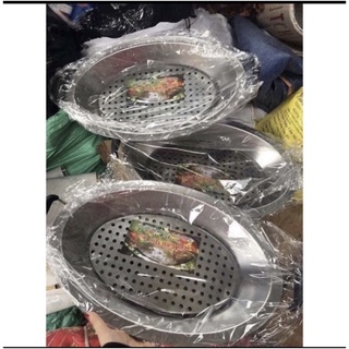 Khay cá om dưa inox - size to - đun được tất cả các loại bếp