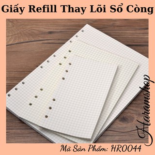 RUỘT GIẤY REFILL SỔ CÒNG A4,B5,A5,A6