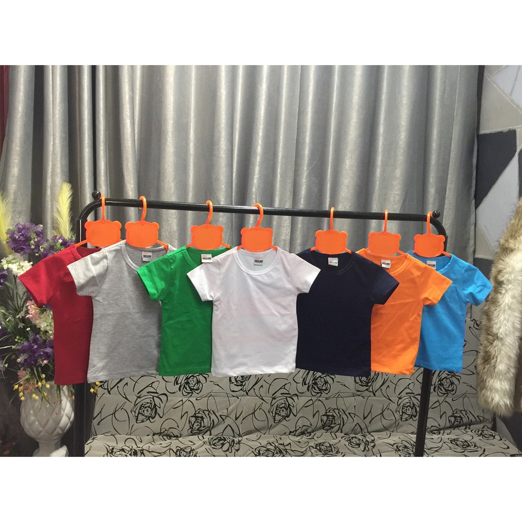 Combo 3 áo cotton 4 chiều F21 cộc tay nhiều mầu cho bé trai bé gái từ 1-7T_3MH06