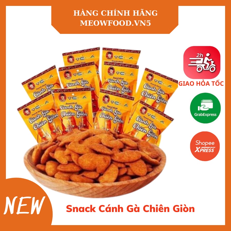 Cánh Gà Chiên Giòn Snack hình cánh gà chiên giòn