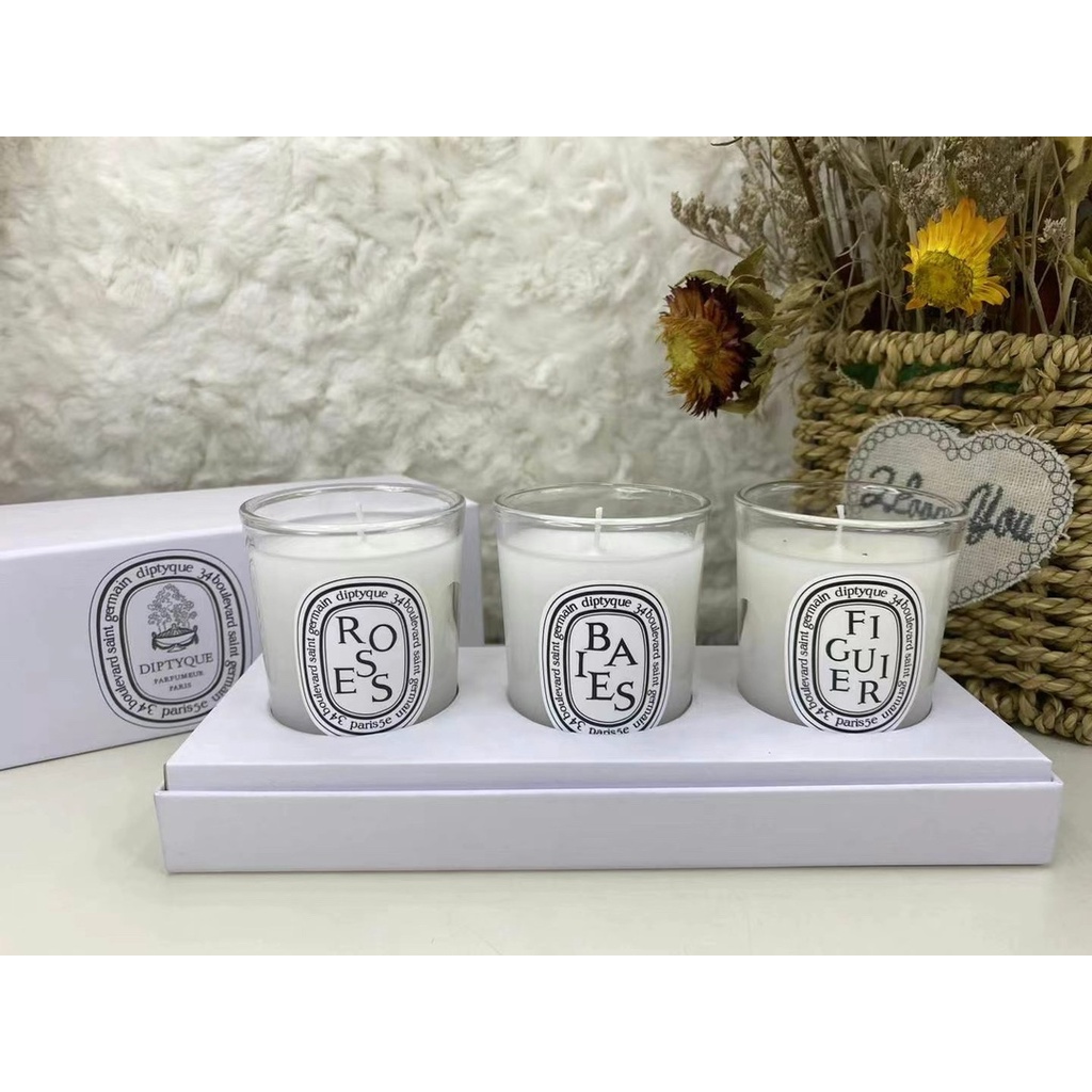 ⚜️Diptyque Nến Thơm Mini 70gx3 Fig + Berry + Rose