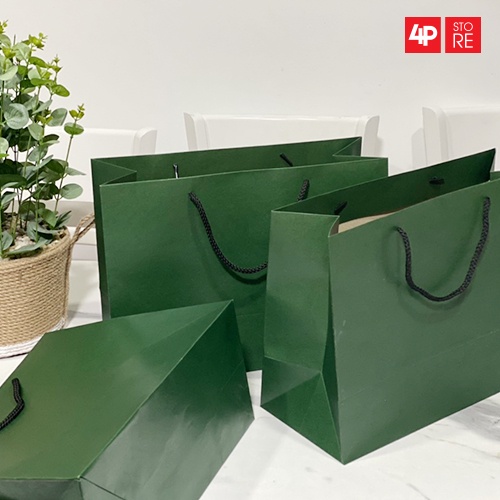 01 TÚI KRAFT XANH LÁ ĐẬM   - HỎA TỐC