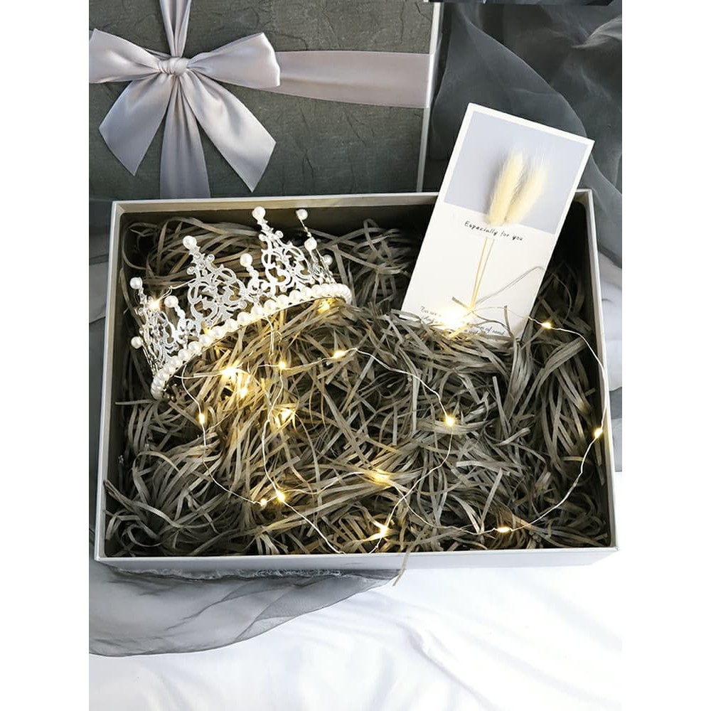 50 gram giấy rơm trang trí hộp quà (nhiều màu mới)