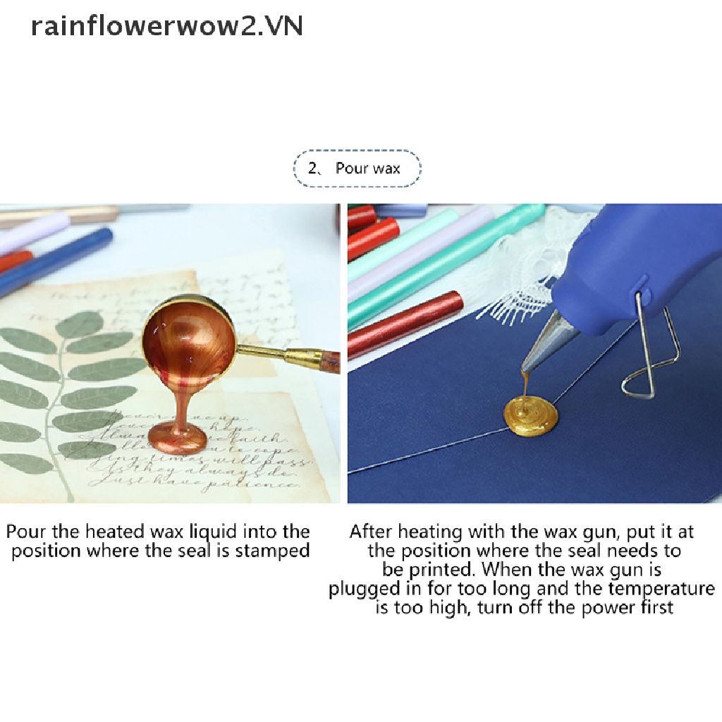 Bộ 10 Que Sáp Dùng Đóng Dấu Niêm Phong Bì Thư / Làm Thủ Công