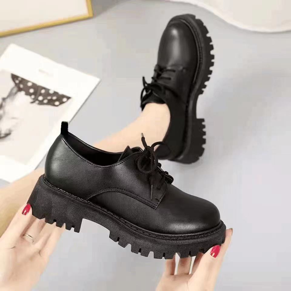 Giày Lười Da Phong Cách Anh Quốc Nhật Bản Size 32 33 34 41 44
