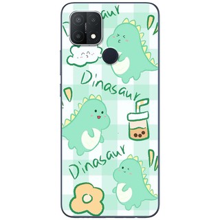 Ốp lưng Oppo A15, A15s in hình Khủng long cute