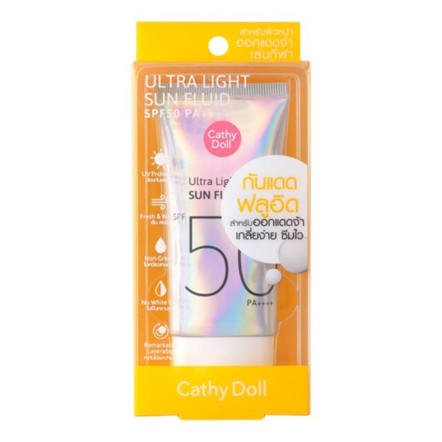 Cathy Doll Ultra Light Sun Fluid SPF50 PA++++ 40ml Kem Chống Nắng Dưỡng Da Cathy Doll Ultra Light Sun Fluid SPF50