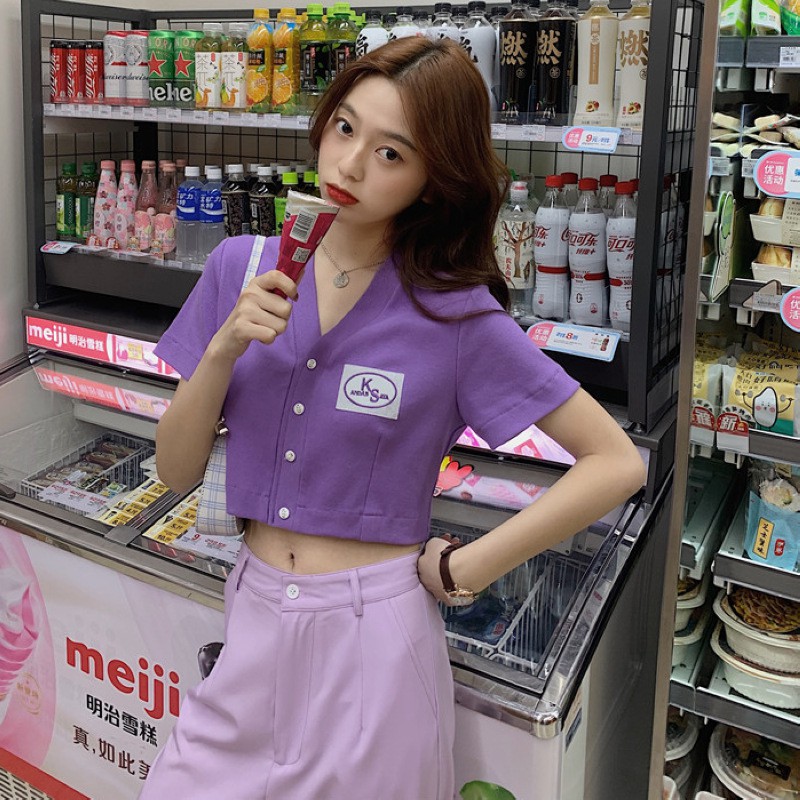 [Mã FAMAYWA giảm 10K đơn 50K] Áo Thun Croptop ❣️FREESHIP❣️ ÁO THUN ÔM BODY KHOÉT CỔ NGẮN TAY CHẤT GÂN ĐẸP TTA387