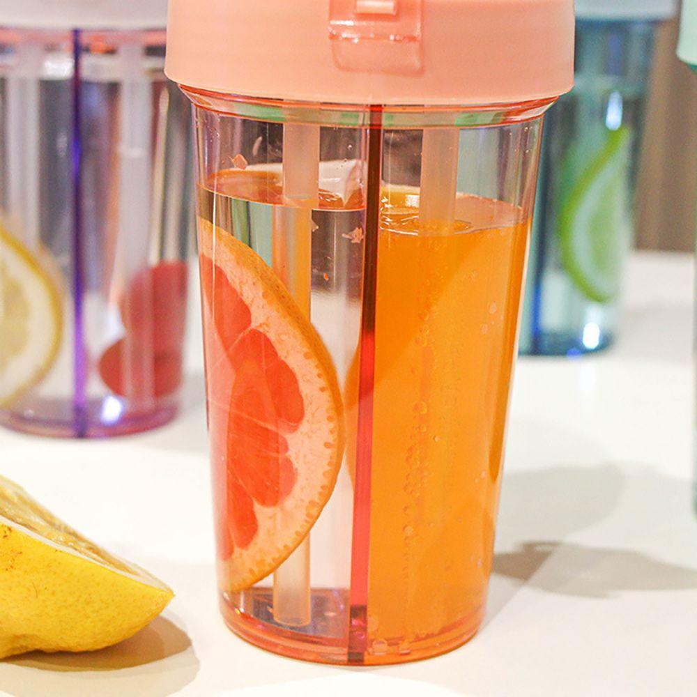 KUNHEV Bình Nước Có Ống Hút Tiện Dụng Cho Cặp Đôi