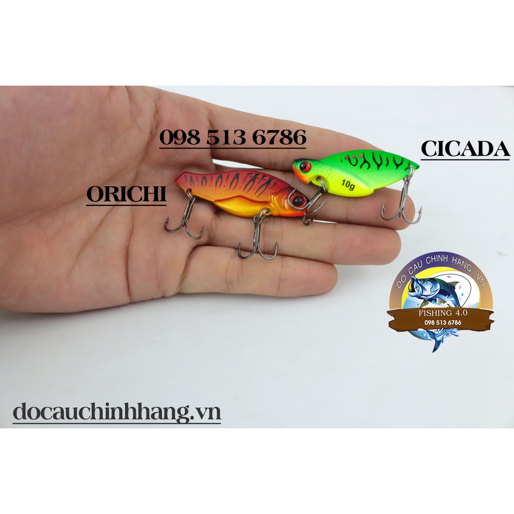 Mồi giả cá sắt đủ loại ORICHI FISHENS CICADA POPCHI MỒI GIẢ CÂU LURE LÓC CHẼM