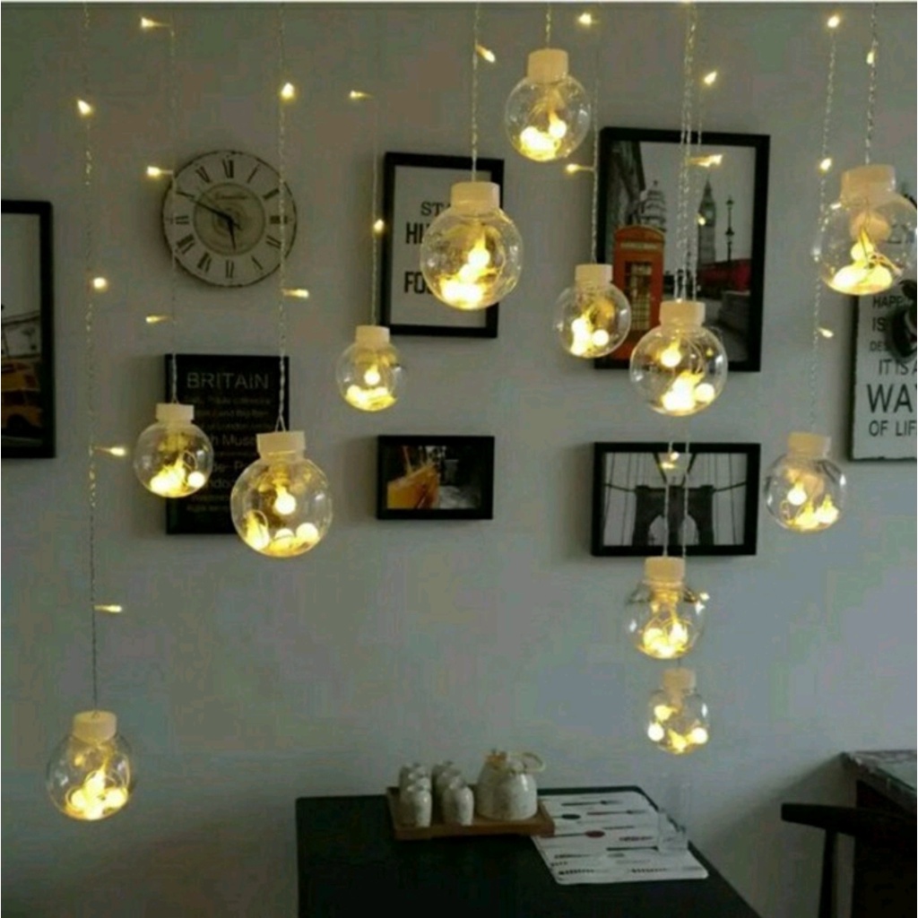 [ LỖI 1 ĐỔI 1] ĐÈN NHÁY THẢ MÀNH CẦU TRÒN 12 BÓNG DÀI 5M CÓ 8 KIỂU NHÁY , LUNG LINH SẮC MÀU LỄ HỘI