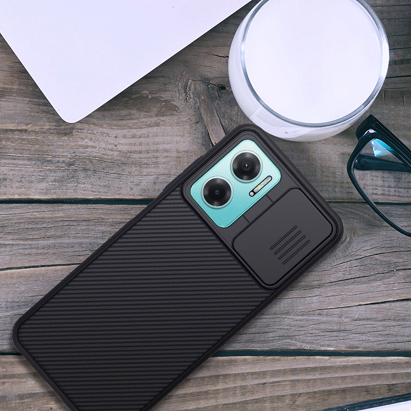 Ốp Điện Thoại Có Nắp Trượt Bảo Vệ Ống Kính Máy Ảnh Cho Red mi Note 11E 5G