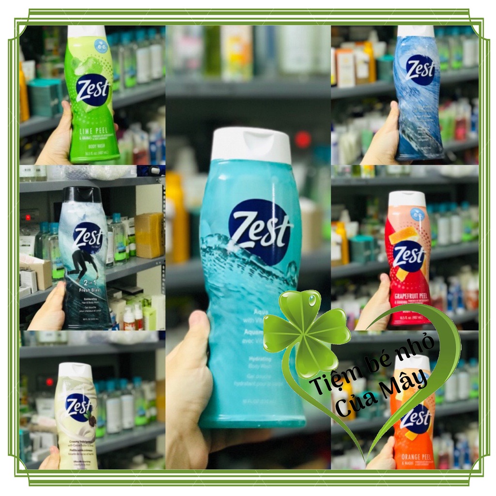 Sữa tắm Zest các mùi