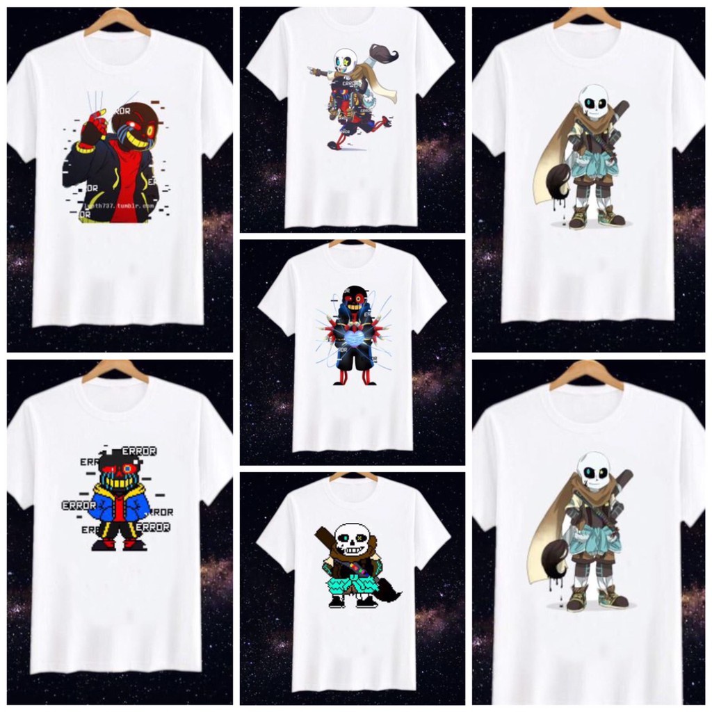 ÁO SANS INK 💥 BST Áo thun in hình gangster sans Undertale cực ngầu nhiều mẫu 🎁