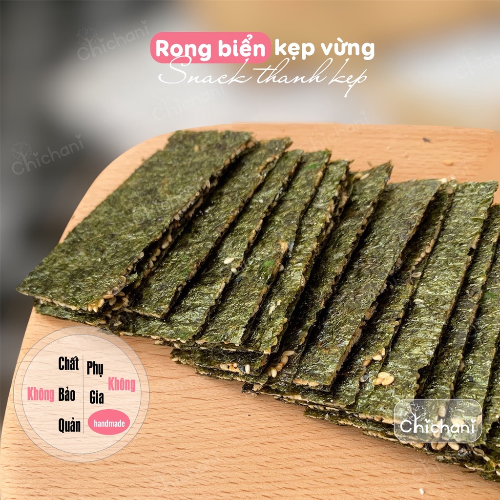 Bánh rong biển ăn dặm handmade dinh dưỡng cho bé 10m+