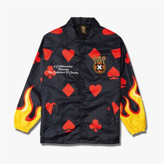 Áo khoác ClownZ x Collectors Coach Jacket "Flame Dices"