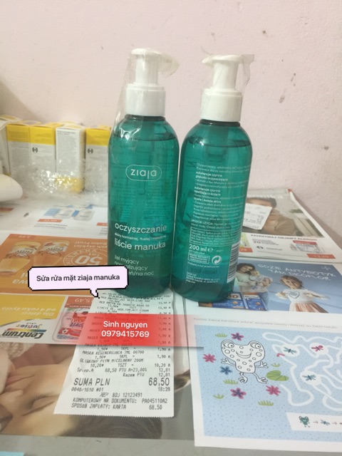 Sữa Rửa Mặt Ziaja Chiết Xuất Từ Lá Manuka (bill ảnh tiếp) | BigBuy360 - bigbuy360.vn