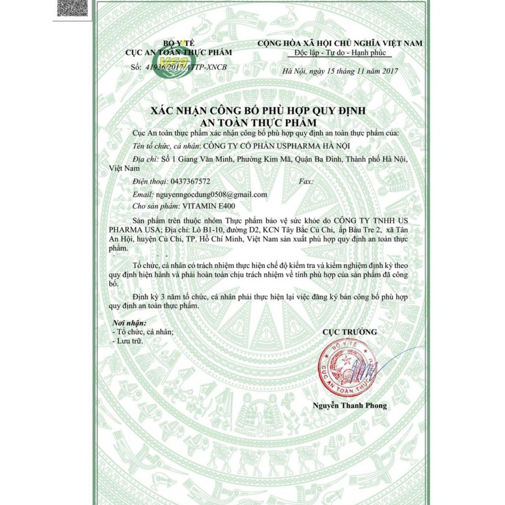 Viên uống VITAMIN E 400 Hướng Dương