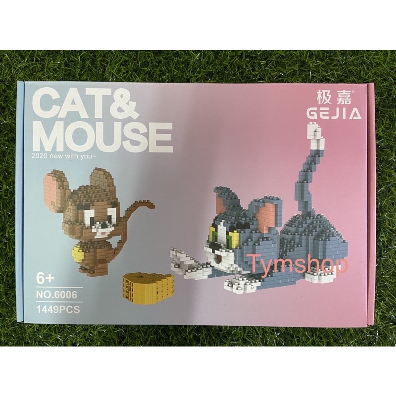 Đồ chơi xếp hình tom and jerry Tom và jerry lắp ráp nano 3d nanoblock cho bé Mẫu - Tom and jerry