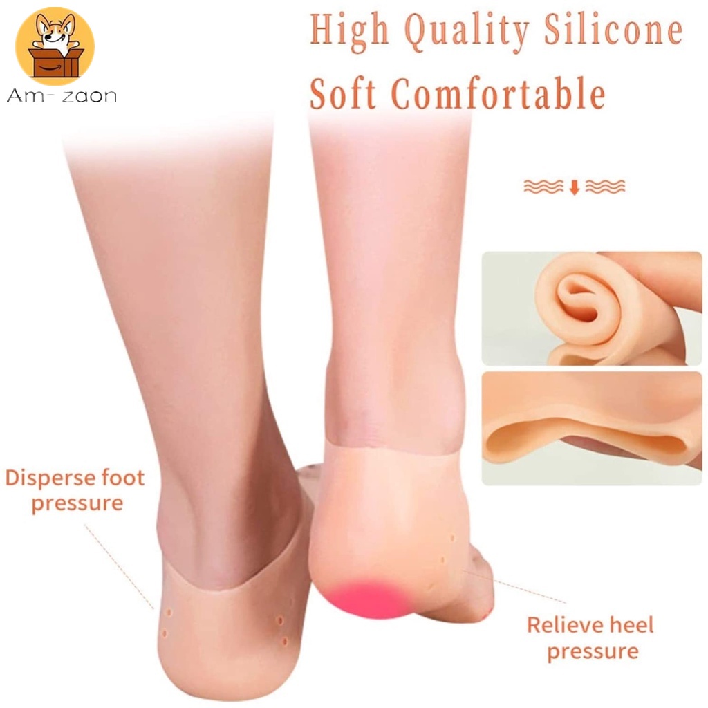 Miếng Lót Gót Chân Silicone Giữ Ẩm Chống Nứt Nẻ