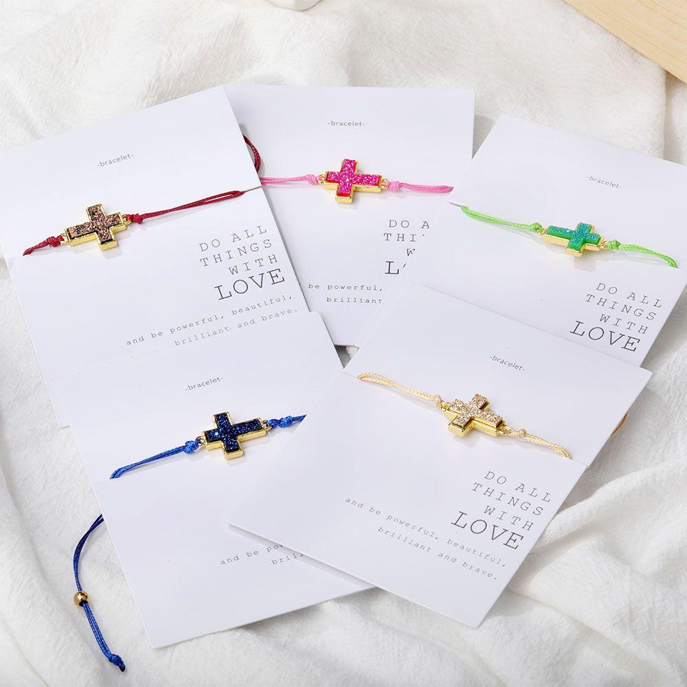 Vòng Tay Chuỗi Hạt Bằng Thép Không Gỉ Mặt Hình Thánh Giá Dễ Thương