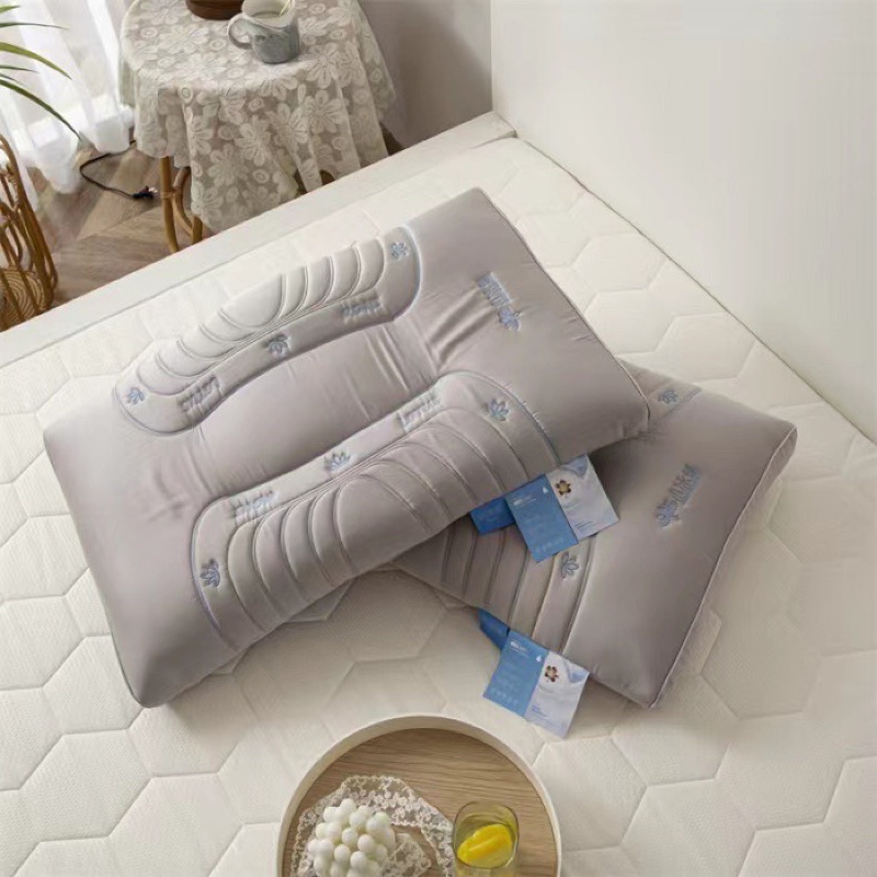 Gối trần cao su non cao cấp thế hệ mới êm mềm mại lụa tensel 80s cho cảm giác ngủ nhon