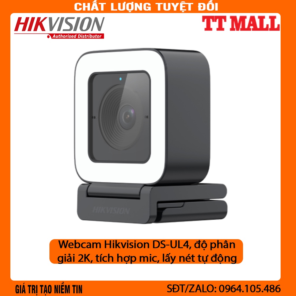 [Độ nét 2k] Webcam HIKVISION DS-UL4 chính hãng độ nét cực cao 2k chính hãng dành cho livestream, giảng dạy trực tuyến